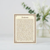 Desiderata-Briefkaart Briefkaart (Staand voorkant)