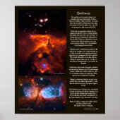 Desiderata - Buitenruimteschoonheid van de Univers Poster (Voorkant)