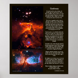 Desiderata - Buitenruimteschoonheid van de Univers Poster