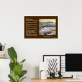 Desiderata - Burgh Island van Bantham bij Sundown Poster (Thuiskantoor)