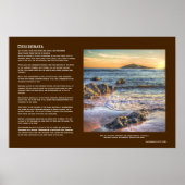 Desiderata - Burgh Island van Bantham bij Sundown Poster (Voorkant)
