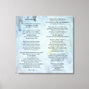 Desiderata Canvas Afdruk