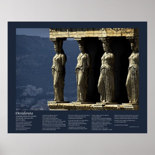 Desiderata - Caryatids of the Erechtheion Poster (Voorkant)