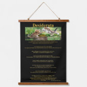 Desiderata Cat Fight on tree stump Hangend Wandkleed (Voorkant)