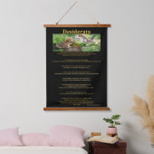 Desiderata Cat Fight on tree stump Hangend Wandkleed (Slaapkamer)