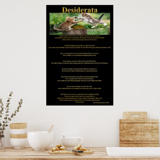 Desiderata Cat Fight Posters 1a (Keuken)