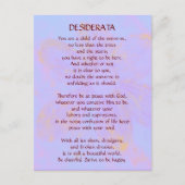 DESIDERATA Changing Daisy briefkaart (Voorkant)