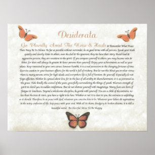 DESIDERATA Cheerful Daisies Poster