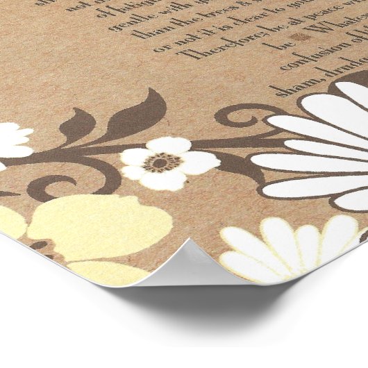 DESIDERATA Cheerful Organic Daisies Poster (Hoek)