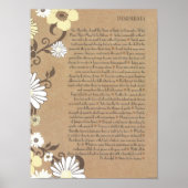 DESIDERATA Cheerful Organic Daisies Poster (Voorkant)
