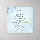 Desiderata Child of Universe Canvas Afdruk (Voorkant)