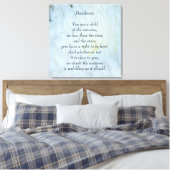 Desiderata Child of Universe Canvas Afdruk (Insitu (Slaapkamer))