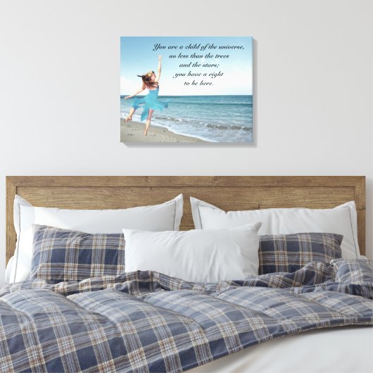 Desiderata Child of Universe Canvas Afdruk (Insitu (Slaapkamer))