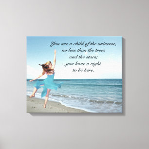 Desiderata Child of Universe Canvas Afdruk