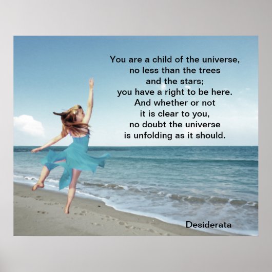 Desiderata Child of Universe Poster (Voorkant)