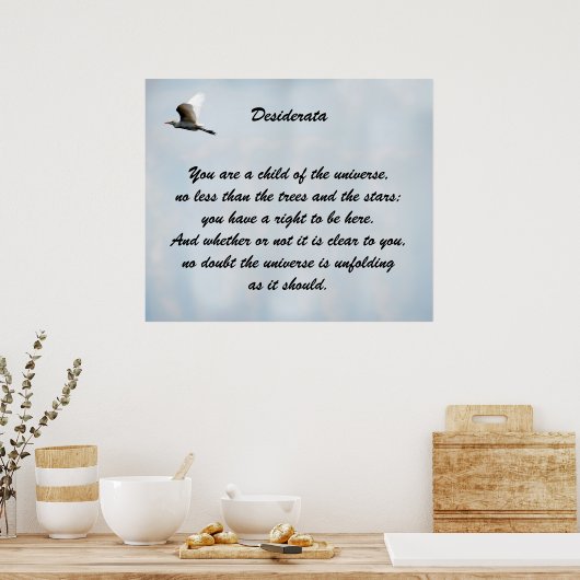 Desiderata Child of Universe Poster (Keuken)