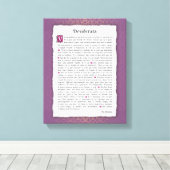 Desiderata - Choses désirées - poème Canvas Afdruk (Insitu (Houten vloer))