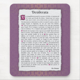 Desiderata - Choses désirées - poème Muismat