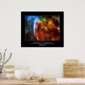 Desiderata-citaat - afbeelding voor Nebula-ruimte  Poster (Keuken)