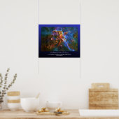 Desiderata-citaat - Carina Nebula Gas Cloud Poster (Keuken)