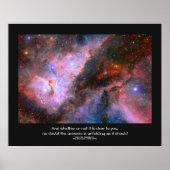Desiderata citaat - Carina-nevel, Eta Carinae Poster (Voorkant)
