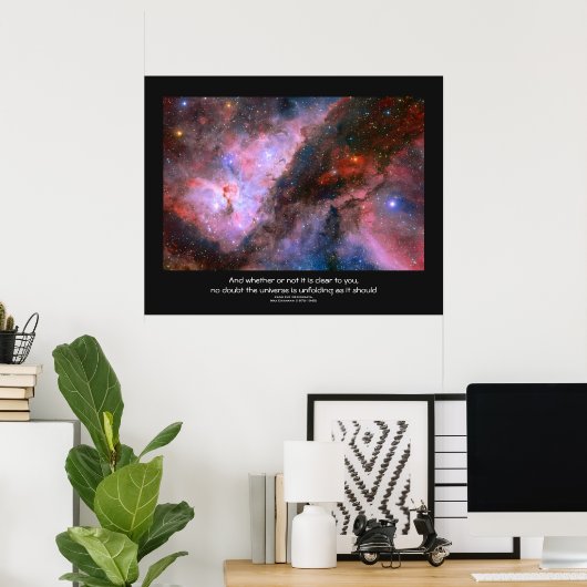 Desiderata citaat - Carina-nevel, Eta Carinae Poster (Thuiskantoor)
