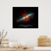 Desiderata - citaat - Cigar Galaxy uit de ruimte Poster (Keuken)