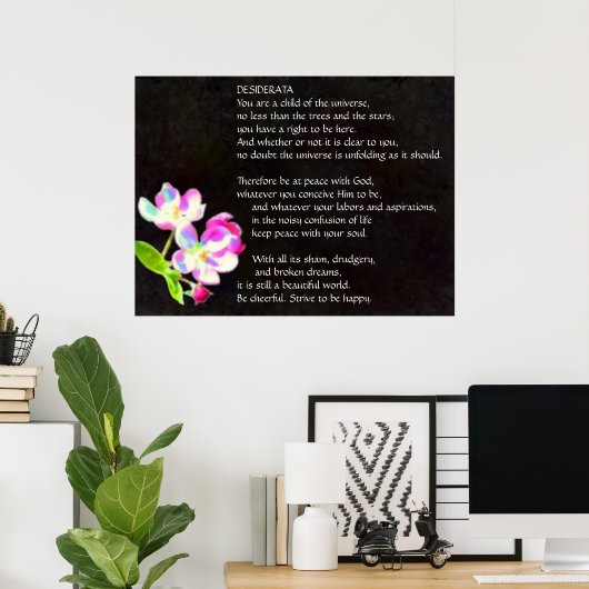 DESIDERATA Cosmic Blossom poster (Thuiskantoor)