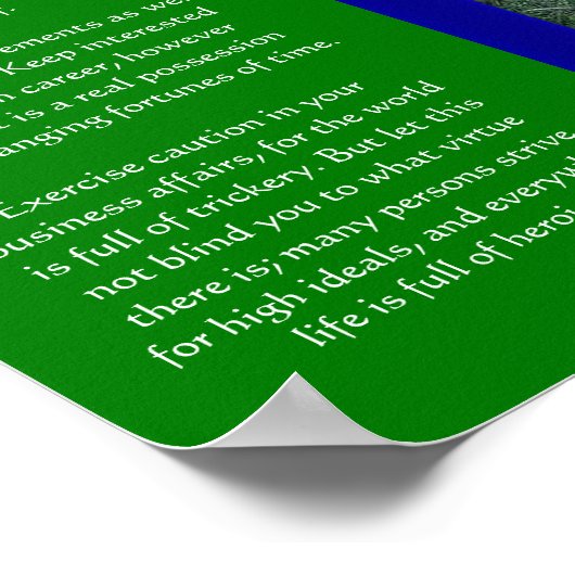 DESIDERATA Dark Mossy Forest Posters (Hoek)