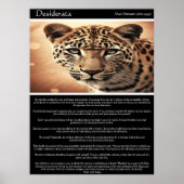 Desiderata: de blik van het wild poster (Voorkant)
