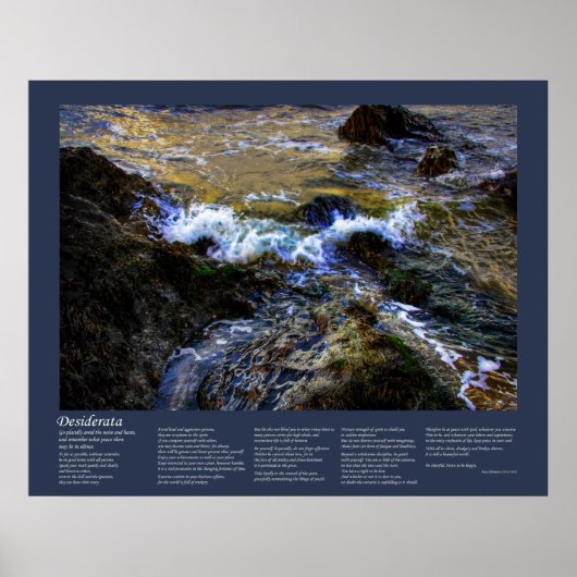Desiderata - De Eager Tide Poster (Voorkant)