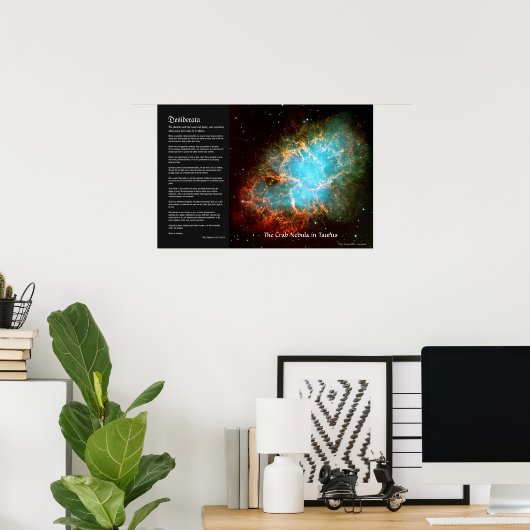 Desiderata - De krab nebula in Taurus Poster (Thuiskantoor)