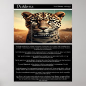 Desiderata: De wijsheid van de luipaard Poster (Voorkant)