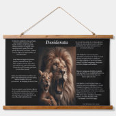 Desiderata: De zachte aanraking van een vader Hangend Wandkleed (Voorkant)