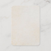 Desiderata/Dingen Gewenst in Calligrafische Kunst Visitekaartje (Achterkant)