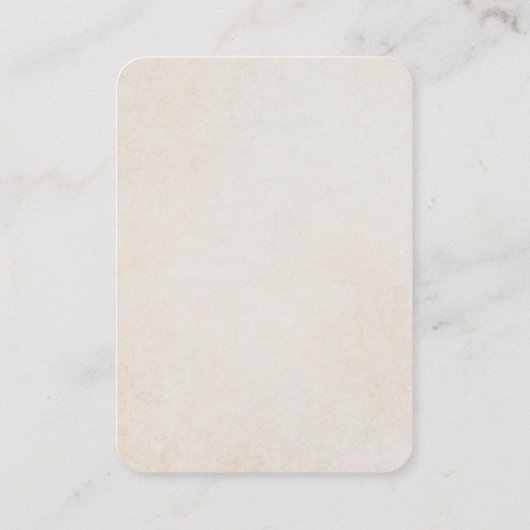 Desiderata/Dingen Gewenst in Calligrafische Kunst Visitekaartje (Achterkant)