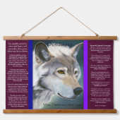 Desiderata door de witte wolf Max Ehrmann Hangend Wandkleed (Voorkant)