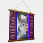 Desiderata door de witte wolf Max Ehrmann Hangend Wandkleed (Gebogen)
