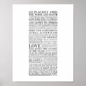 Desiderata door Max Ehrmann Poster (Voorkant)