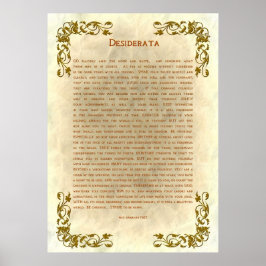 Desiderata door Max Ehrmann Poster