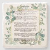 Desiderata door Max Ehrmann Stenen Onderzetter (Voorkant)