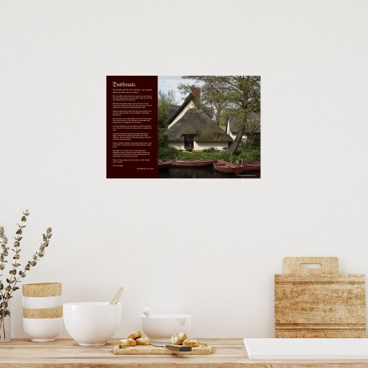 Desiderata - Draagde katoen van Willy Lott Poster (Keuken)