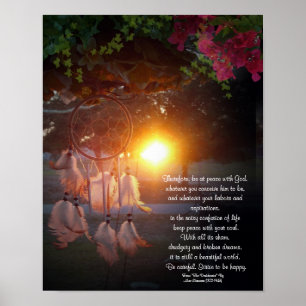 Desiderata Drocatcher sunset Poster