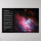 Desiderata - Eagle Nebula, Messier 16, NGC 6611 Poster (Voorkant)