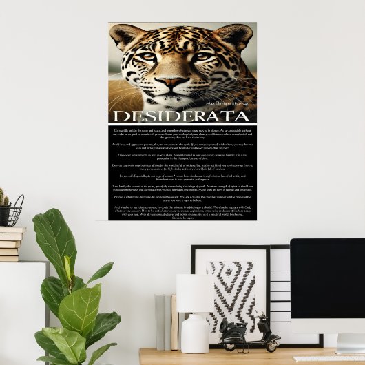 Desiderata: een moment van reflectie poster (Thuiskantoor)