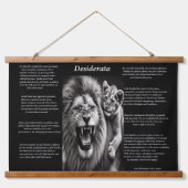 Desiderata: een moment van vreugde hangend wandkleed (Voorkant)