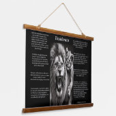 Desiderata: een moment van vreugde hangend wandkleed (Gebogen)