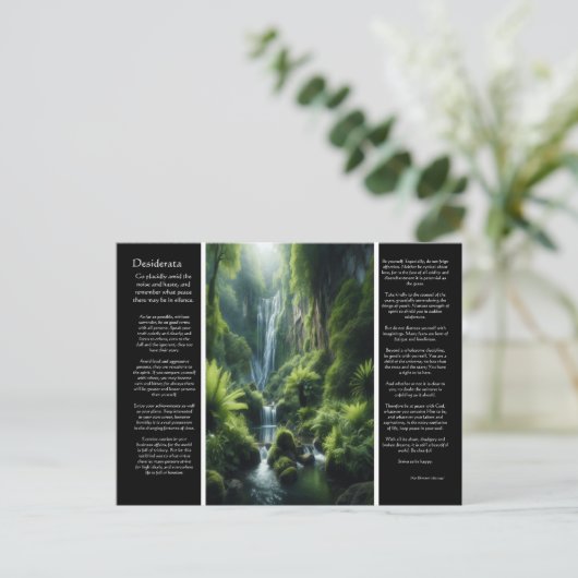 Desiderata Emerald Herfsten: een vredige retraite Briefkaart (Staand voorkant)