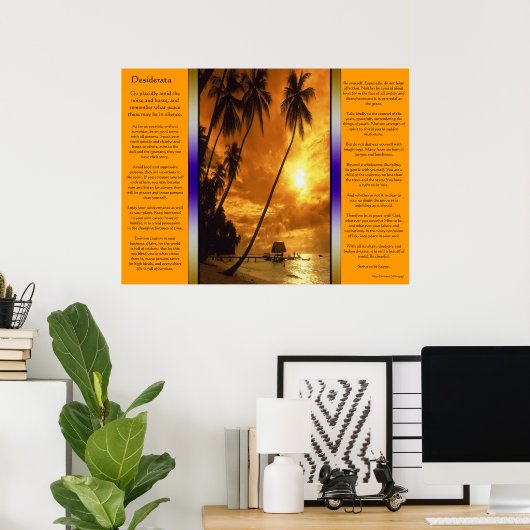 Desiderata Enchanting Island Oasis Poster (Thuiskantoor)