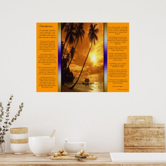 Desiderata Enchanting Island Oasis Poster (Keuken)